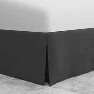 Bed Makers Never Lift Your Mattress Bed Skirt, Designed for Box Spring Beds, Split Corners, 14 Inch Drop Length, King, Grey