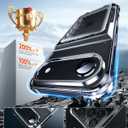 LeYi for iPhone-17-Air Case Wallet: Clear i Phone 17air Cover with Card Holder Funda para iPhone17 Air Walli Card Slot Protective Military Grade Heavy Duty Women Men Cases, Transparent