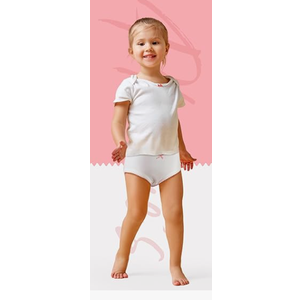 Phennie's Girls' Underwear Soft Cotton Panties Solid White Breathable Kids Girls Underwear Pure Cotton Undies 3 Pack, Size 100