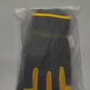 Insulated Synthetic Leather Winter Work Gloves - 3M Thinsulate, Fleece-Lined, Water-Resistant (Large, Yellow/Black)