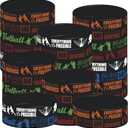 48PCS Football Party Rubber Bracelets, Football Sport Themed Birthday Party Supplies Decorations Prize Goodie Bag Favors Football Silicone Wristbands