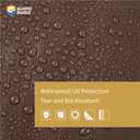 GUARD SHIELD Tarps Heavy Duty Waterproof 20x30 Feet Brown/Bright Silver Poly Tarp Cover Outdoor Thick UV Resistant Tarpaulin with Grommets 10mil