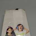 LilGadgets Connect+ Pro Wired Kids Headphones for School with Microphone, Volume Limiting Over-Ear Headset with Cord, SharePort Technology & SoftTouch Padding, Snow Camo (Printed, Black/Grey)