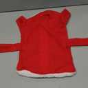 Christmas Pet Dress Dog Costume Red Xmas Outfit Holiday Party Apparel for Puppy with Festive Elements