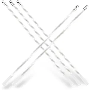 JUYO VONSAN 5pcs Curtain Pull Wand Blinds Wand Fiberglass Vertical Blinds Replacement Parts Blind Tilt Wand (5, 32 Inch in Length)