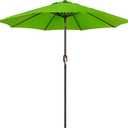 9' Outdoor Patio Umbrella, Outdoor Table Umbrella, Yard Umbrella, Market Umbrella with 8 Sturdy Ribs, Push Button Tilt and Crank
