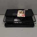 2 Tier Dish Drying Rack, Large Extendable Dish Racks for Kitchen Counter or Over Sink, Dishrack with Drainboard, 2-in-1 Anti-Rust Stainless Steel Dish Drainer with Utensil Holder & Cup Holder (Black)