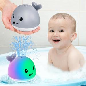 Gigilli Bath Toys for Kids Ages 13, Baby Bath Toys 1 2 3 Year Boy Girl Valentines Gifts for Babies 61218 Months, Light Up Whale Bath Toy Sprinkler Toddler Birthday Bathtub Fountain Pool Water Toy
