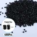 Fuse Beads Melting Beads Refills for 2.6 or 5 mm Fuse Bead Board for Crafts (4000, Black, 2.6mm)