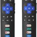 2PCS Nmaayss Replacement Remote for Roku TV Remote, Compatible with TCL Roku/Onn Roku/Hisense Roku/Philips Roku/Sharp Roku/Westinghouse Roku/Insignia Roku TV(Not for Roku Stick, Box or Speaker)