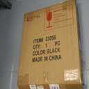 MSUMPTU Irregular Wall Mirror Black Wave Shaped Metal Framed Wall Mirror for Bathroom Bedroom Entryway Living Room Wall Decor 24" L x 18" W 2305B