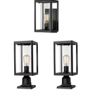 Beionxii Outdoor Post Light, Outdoor Wall Lights - Bundle Set (broken, parts only)