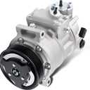 Car A/C Compressor Fit for 2006-2015 for Volkswagen Jetta Passat Tiguan Bora 1.8L 1.9L 2.0L 2.5L Automotive Replacement AC Compressor 1K0820859S, 1K0820859D A/C Compressor for Car CO 11237C