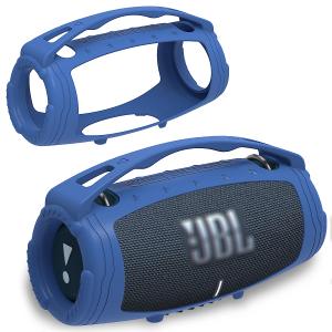 JCHPINE Silicone Cover Case for JBL Portable Bluetooth Speaker | Protective Skin Holder for JBL Portable Bluetooth Speaker Accessories (Blue)
