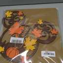 Thanksgiving Door Decorations Fall Mouse Wooden Door Hanging Sign Thanksgiving Sign Photo Prop for Indoor Outdoor Wall Decor Fall Party Supplies