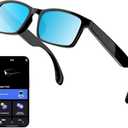 Translation Glasses Ai Smart Glasses for Women Men Bluetooth with Chat GPT 164 Language Blue light and UV resistant Lens Clear Headphone with Speaker sunglasses forTravel Meeting Trade Business