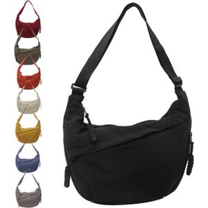Crescent Crossbody Bags for Women, Hobo Shoulder Bag Half Moon Bag, Large Capacity Crossbody Bag for Travel, Work
