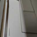 ChooChoo Farmhouse TV Stand for TVs up to 55 Inch, Modern Entertainment Center with 4 Open Shelves & Built-in Cable Holes, Media TV Console for Living Room, Bedroom, White