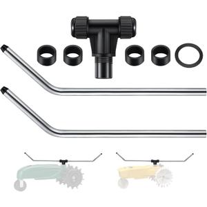 Traveling Sprinkler Arms Kit, Tractor Sprinkler Parts Compatible with Nelson and Orbit, T Part with Anti Leak Gasket for Efficient Lawn/Garden Watering