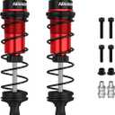 RC Shock Absorbers, 2PCS 1/8 110mm RC Car Front Shocks Set Adjustable Shocks Compatible with 1/8 Arrma Typhon 6S, FS Racing,Team Losi Racing,HSP DHK HPI Redcat ZD Racing Truck Buggy Truggy (RedBlack)