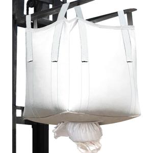 10Pack Aolikebao FIBC Bulk Bag,1.5 Ton Bag, 39.4"L x 39.4"W x 39.4"H,3300lbs SWL Safty Factor 3:1,Woven Polypropylene Bags,Duffle Top Spout Bottom (10), X-Large
