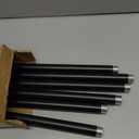 Extra Long Curtain Rods for Windows 120 to 240 Inches, Adjustable 1 Inch Black Curtain Rod for Outdoor Indoor, Modern Heavy Duty Drapery Rod, Room Divider 200 Inch Rods, All Metal, Easy Install