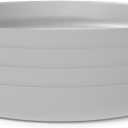 EKOBO Kids Bamboo Plates Set of 4  7, Cloud, with High Rims for 6+ years, Durable, Lightweight & Dishwasher Safe kids plates for Toddler Meals at Home or On the Go