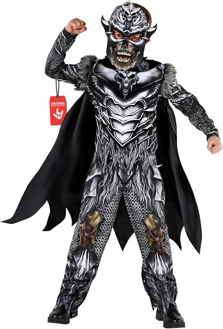 Morph Boys Werewolf Costume Kids With Mask - Knight Skeleton Costume Kids, Halloween Costumes for Boys (Large)