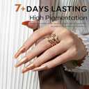 5 x modelones Nail Polish Set, 6 Colors Pearl White Pink Nude Mini Nail Polish Set,Wedding Shimmer Champagne Nail Quick Dry Art DIY Home Salon Nail Art Manicure Gift for Women Girls