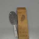 FABCARE Detangling Hair Brush for Women, Men, and Children, Curved Hairbrush for Blow Drying with Boar Bristles, Detangler Thick or Curly Hair, Suitable for Dry or Wet Hair (Beige)