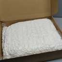 Luxury Super Chunky Knit Throw Blanket, Handmade Chenille Cable Knit Crochet Blanket 50x60, Soft Thick Chunky Yarn Knit Throw for Couch & Bed, No Shedding, Ivory/Cream Home Decor Gift