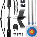 Recurve Bow and Arrow Set for Adults, Archery Takedown recurve Bow Set for Beginners/Youth/Adults Target Practicing, Left & Right Handed, 20lbs