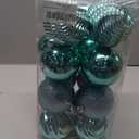 XmasExp Christmas Ball Ornaments (3.15", Mint Green) 16ct Christmas Ball Ornaments Shatterproof Xmas Tree Hanging Balls Decorations Perfect for Holiday Wedding Christmas Decor