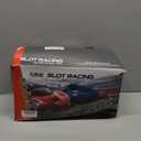 Slot Car Race Track Set for Kids Ages 6-12 Boys & Girls, Dual Racing Game 2 High-Speed Cars 1:64 Scale, Battery or Electric Powered Plug-in Track, Gift Toy Stocking Stuffers for Children