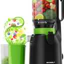 ECOSELF Cold Press Juicer Easy to Clean, Juicer Machines with 5.5" Mega Mouth & Large Feed Chute for Whole Fruits & Vegetables, Professional Juice Extractor Machine for Batch Juicing, High Juice Yield