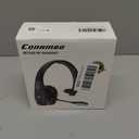 Conambo Bluetooth Headset V5.1, Trucker Bluetooth Headset with CVC8.0 Dual Mic Noise Canceling & Mute Button & 60 Hrs Workingtime Wireless On-Ear Headphones for Trucker Home Office Work Cell Phones