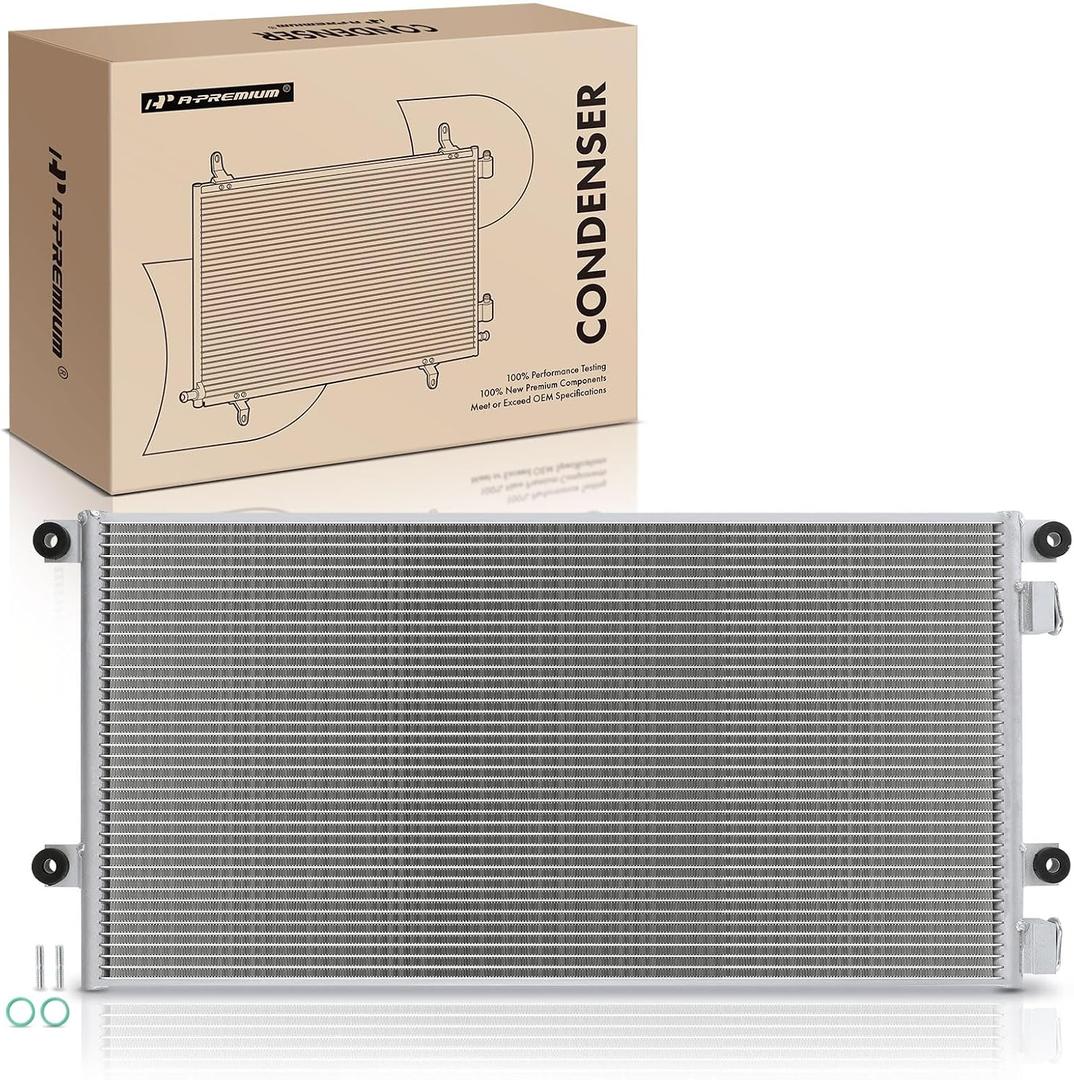 A-Premium Air Conditioning Condenser Compatible with Volvo
for VHD 2016-2019 10.8L 12.8L AC Condenser, Replace# 22386057, Parallel Flow Aluminum Core, Stable Cooling & OE Fit