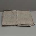 Novecozy White Linen Curtains 42 x 84 Inch Long 2 Panels Set for Bedroom Living Room, Backtab Rod Pocket Farmhouse Boho Linen Textured Light Filtering Semi Sheer Window Drapes, Cream Ivory