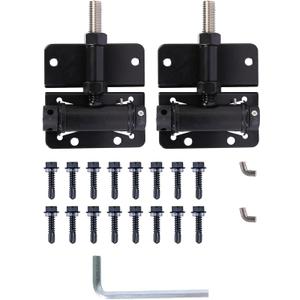 Self Closing Hinges for Vinyl/Wooden Door, Easy to Install and Adjust, Provides Smooth and Quiet Operation, Heavy Duty Made, Pack of 2,Black