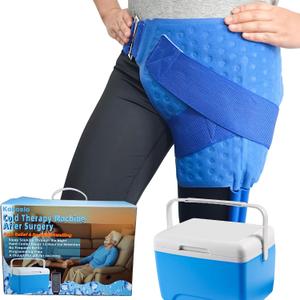 Cold Therapy Machine for HipIce Machine for Hip After Surgery with Programmable Timer, Reduce Swelling After Hip Replacement, Fracture, or Trochanteric Pain, Cryotherapy Pain Relief, Compression Pad