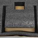 5-Pieces Matte Black Bathroom Hardware Accessories Set, SUS304 Stainless Steel Bath Towel Bar Set, Towel Racks for Bathroom Wall Mounted.