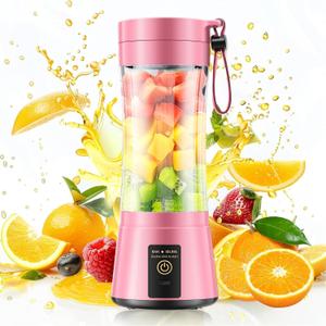 Personal Size Cordless Portable Blender - BAP Free Blender Make Smoothies & Shakes, 12 Oz Juice Cup with 6 Blades, Quickly Squeezed in Office/Picnic/Sports/Home, Mother's Day