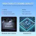Hsility Bluetooth Headset for Work 500Hrs Standby Time with Charging Case 270 Degrees Rotatable Microphone with LED for Truck Driver Bussiness and Travel