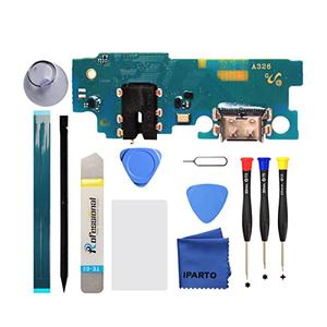 iParto Charging Port Replacement for Samsung Galaxy A32 5G A326U(Not for 4G A325) Charging Port Replacement Kit for Galaxy A32 5G SM-A326U SM-A326U1 USB Flex Dock Connector Replacement