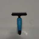 Master Grooming Tools Ergonomic Double-Row Undercoat Rakes Efficient Tools for Grooming Dogs, 39 Pins, Blue