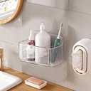 Acrylic Wall Mount Organizer, Self Adhesive Organizer for Wall, Cabinet Door Organizer, with Self Adhesive Tape, for Bathroom, Pantry, Kitchen, Laundry, Utility Room, Inside of Cabinet Door (Clear -Small)