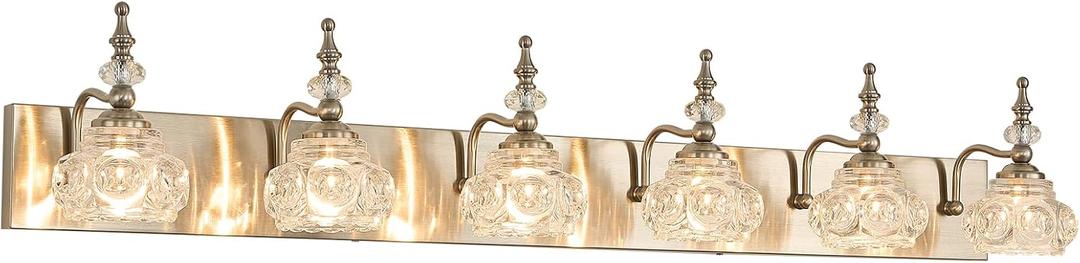 Vanity Lighting Brushed Nickel 6 Light Bathroom Vanity Lights Vanity Lighting Fixtures