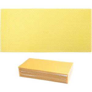 30pcs Beeswax Sheets Beehive Wax Foundation Sheets Natural Beeswax Honeycomb Sheets for Beekeeping Candle Making