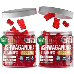 [2 Pack] Ashwagandha Gummies for Women & Men Natural Soothing Gummies with Pure Ashwagandha Root Extract Vitamin C Zinc Ashwagandha Supplements for Focus & Rest 120 Sugar Free Chews, BBD: 03/15/2028