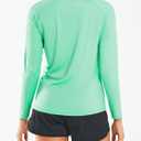 ALLZERO Rash Guard for Women UPF 50+ Long Sleeve Sun Shirts Quick Dry SPF Shirts for Workout Hiking Fishing (S)